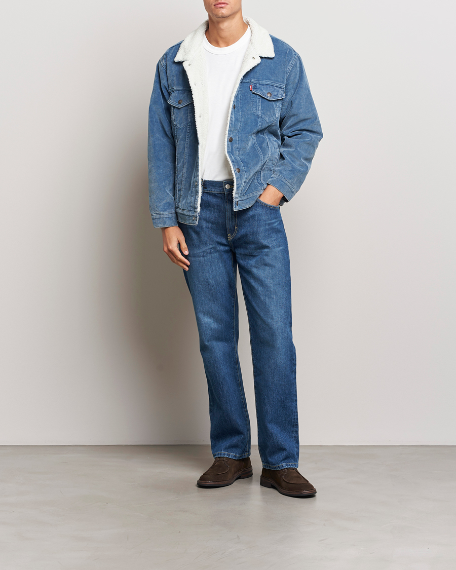 Homme | Manteaux Et Vestes | Levi's | Relaxed Fit Sherpa Trucker Blue Spring