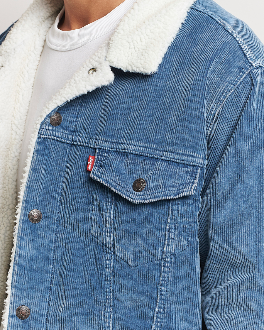 Homme | Manteaux Et Vestes | Levi's | Relaxed Fit Sherpa Trucker Blue Spring