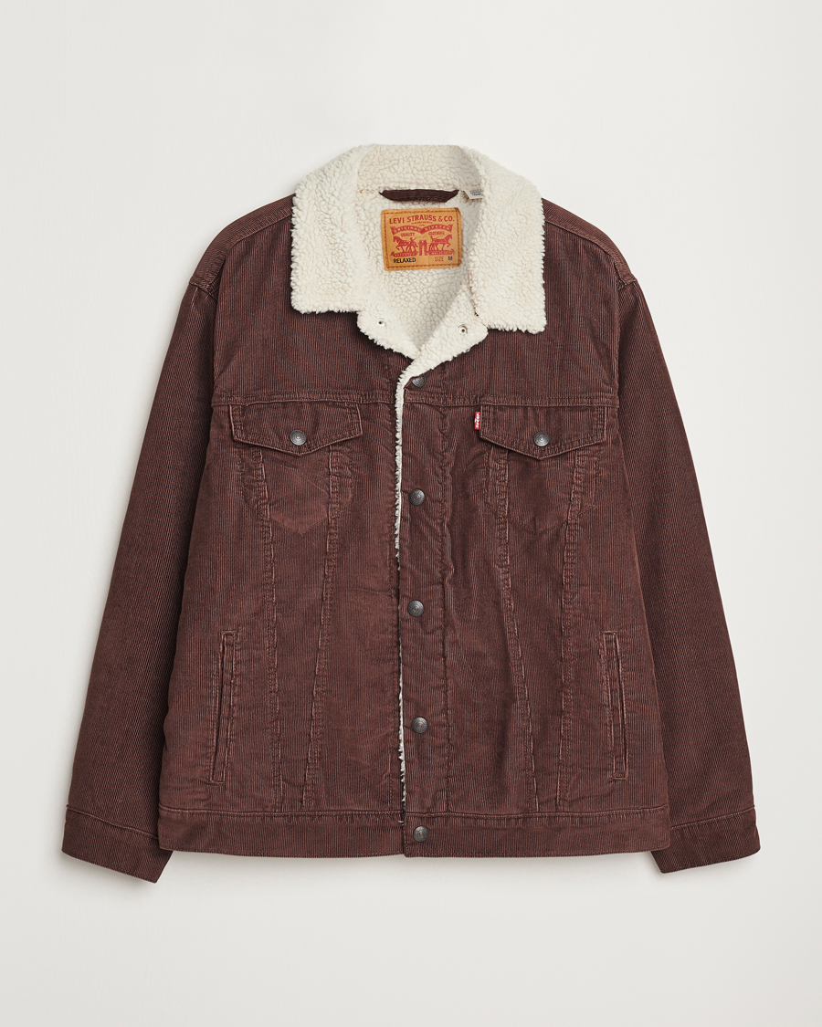 Homme | Manteaux Et Vestes | Levi's | Relaxed Fit Sherpa Trucker Chicory Coffee