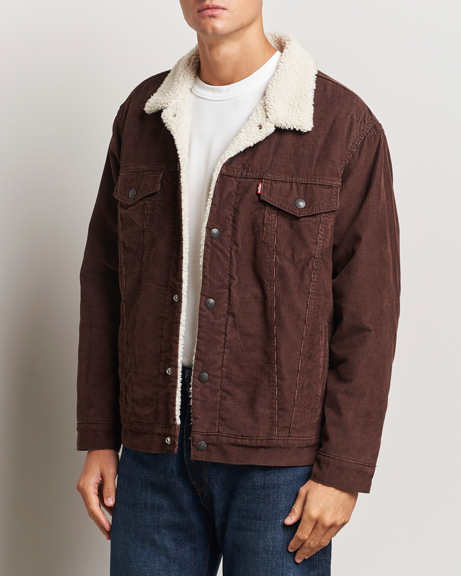 Homme | Manteaux Et Vestes | Levi's | Relaxed Fit Sherpa Trucker Chicory Coffee