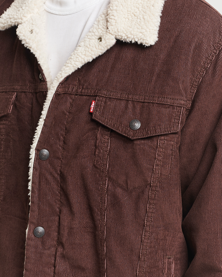 Homme | Manteaux Et Vestes | Levi's | Relaxed Fit Sherpa Trucker Chicory Coffee