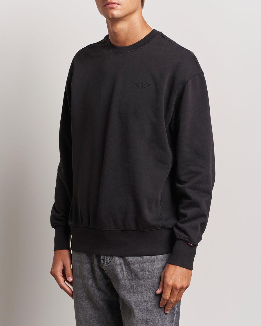Homme | Pulls Et Tricots | Levi's | Garment Dyed Authentic Crew Neck Sweatshirt Black