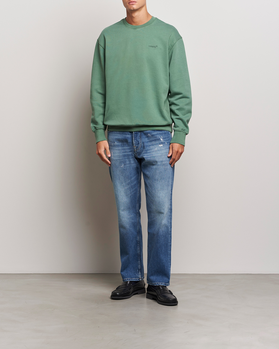 Homme | Pulls Et Tricots | Levi's | Garment Dyed Authentic Crew Neck Sweatshirt Myrtle