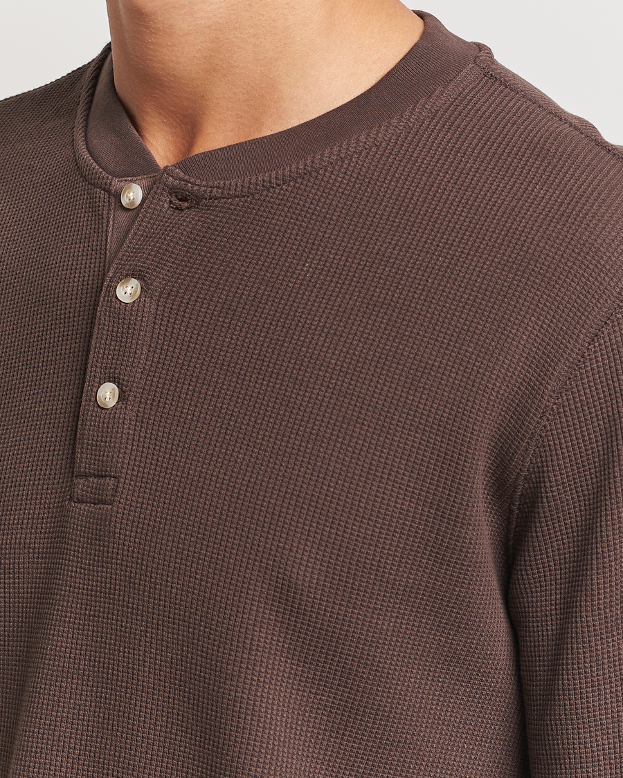 Homme | Pulls Et Tricots | Levi's | Thermal Henley Chocolate Brown