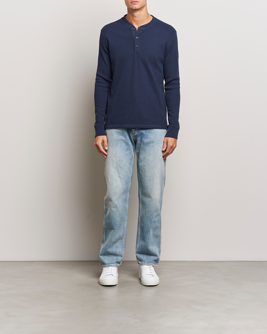 Homme | Pulls Et Tricots | Levi's | Thermal Henley Navy Blazer