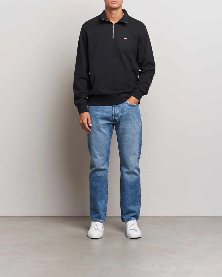 Homme | Pulls Et Tricots | Levi's | Original Half Zip Sweater Mineral Black