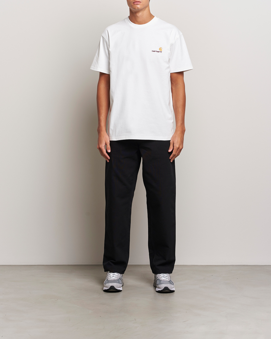 Homme | T-shirts | Carhartt WIP | American Script Short Sleeve T-Shirt White