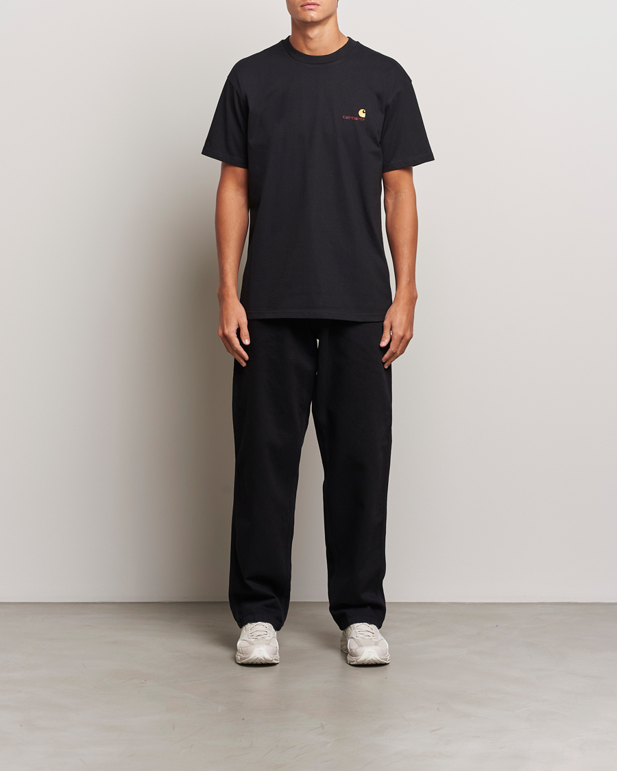 Homme | T-shirts | Carhartt WIP | American Script Short Sleeve T-Shirt Black