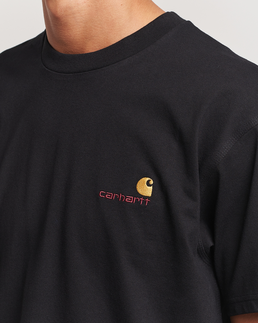 Homme | T-shirts | Carhartt WIP | American Script Short Sleeve T-Shirt Black