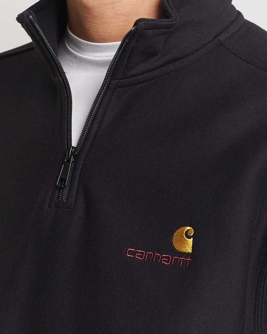 Homme | Pulls Et Tricots | Carhartt WIP | American Script Half Zip Sweatshirt Black