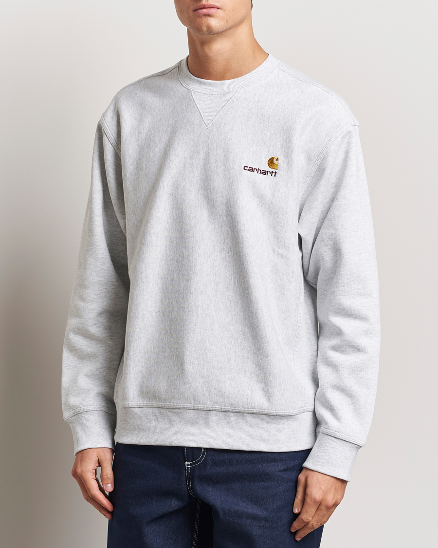 Homme | Pulls Et Tricots | Carhartt WIP | American Script Sweatshirt Ash Heather