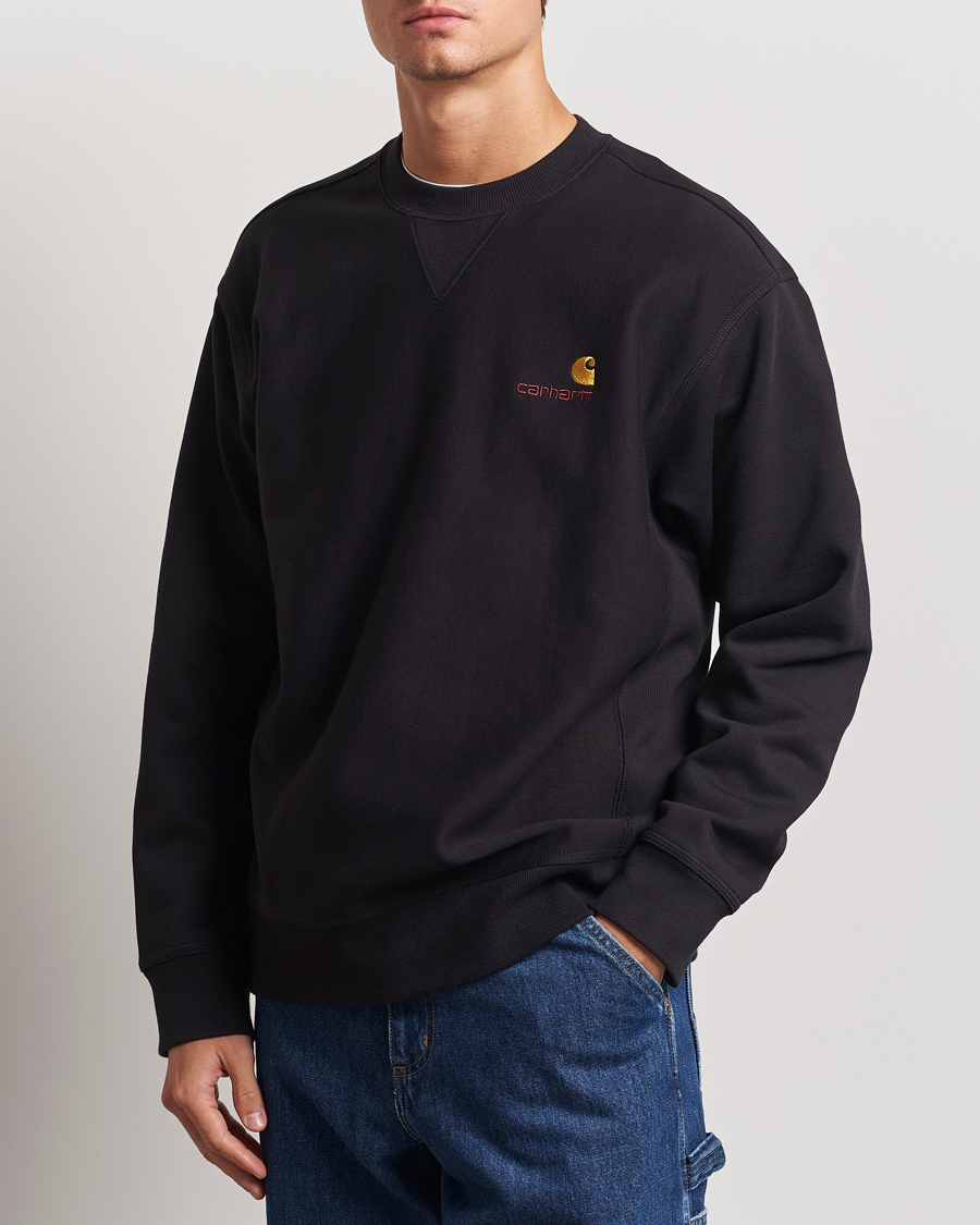 Homme | Pulls Et Tricots | Carhartt WIP | American Script Sweatshirt Black