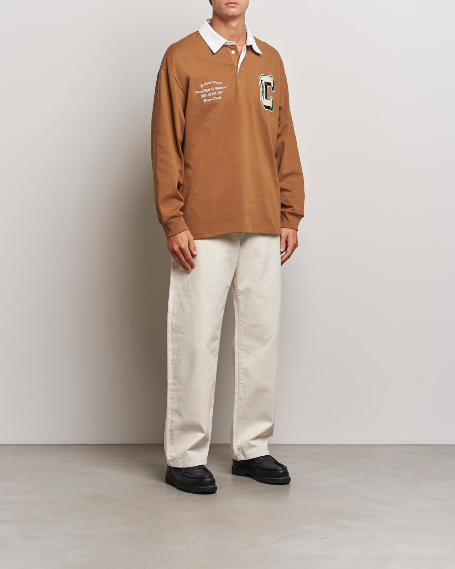 Homme | Pulls Et Tricots | Carhartt WIP | Brown Ducks Rugby Shirt Hamilton Brown