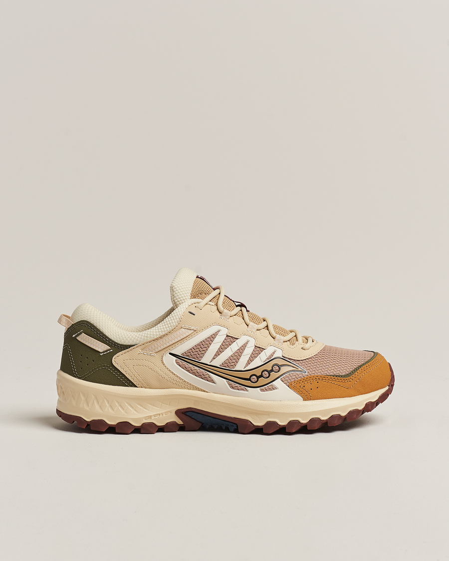 Homme | Saucony Grid Peak Trail Sneaker Tan/Chino Green | Saucony | Grid Peak Trail Sneaker Tan/Chino Green