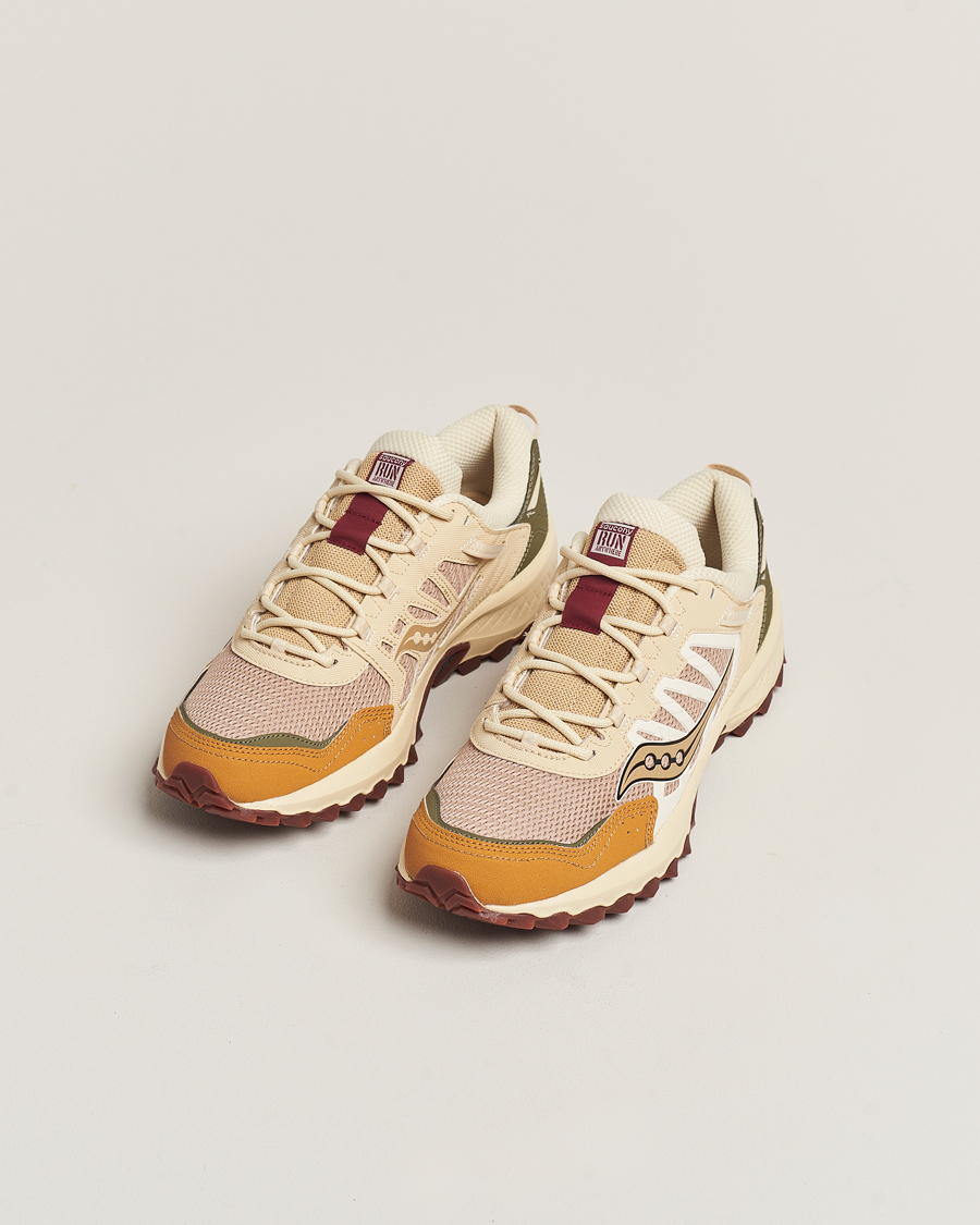 Homme | Saucony Grid Peak Trail Sneaker Tan/Chino Green | Saucony | Grid Peak Trail Sneaker Tan/Chino Green