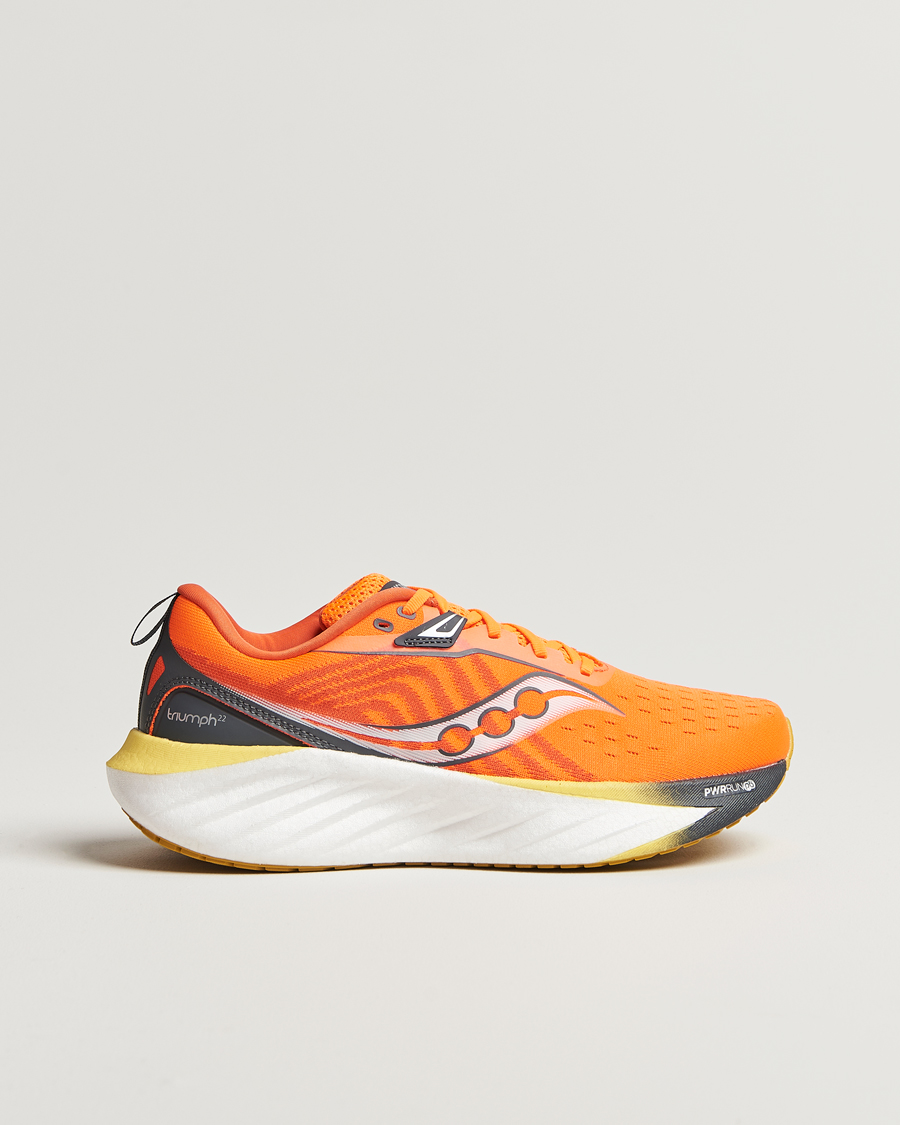 Homme | Saucony Triumph 22 Running Sneakers Spice/Canary | Saucony | Triumph 22 Running Sneakers Spice/Canary