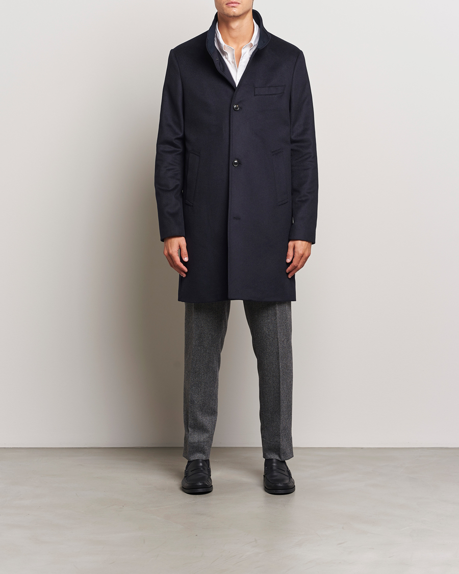 Homme | Manteaux Et Vestes | J.Lindeberg | Jesse Melton Cashmere Coat Navy