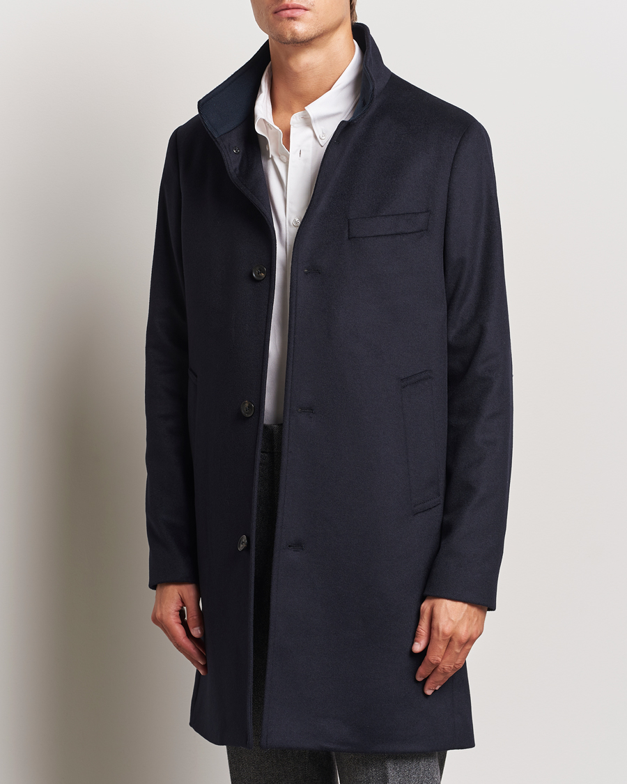 Homme | Manteaux Et Vestes | J.Lindeberg | Jesse Melton Cashmere Coat Navy