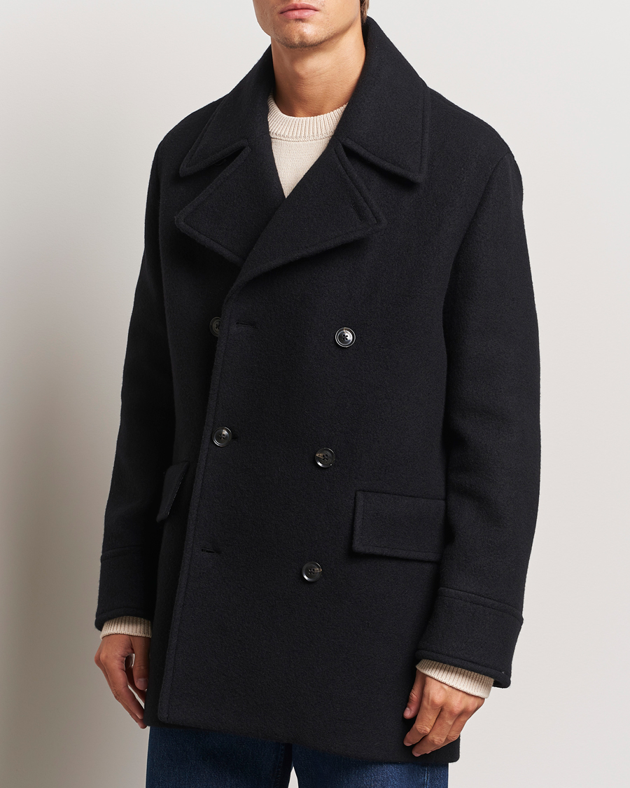 Homme | Manteaux Et Vestes | J.Lindeberg | Arno Double Breasted Coat Black