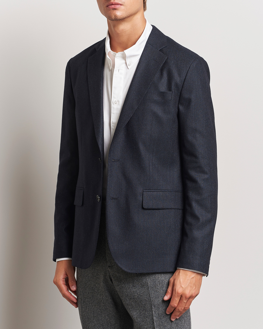 Homme | Blazers | J.Lindeberg | Elton Unlined Cash Stretch Flannel Blazer Navy