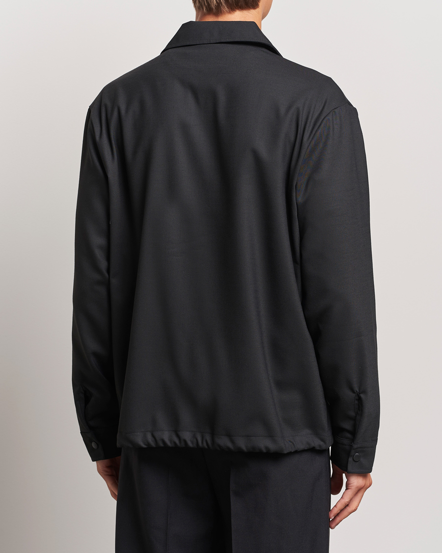 Homme | Chemises | J.Lindeberg | Celian Coach Overshirt Black