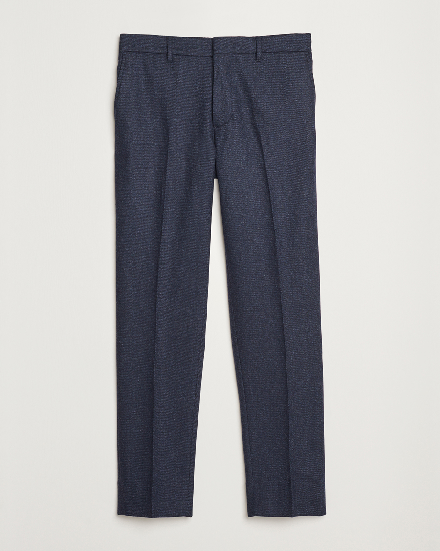 Homme | Pantalons | J.Lindeberg | Soren Twill Cash Flannel Pants Navy