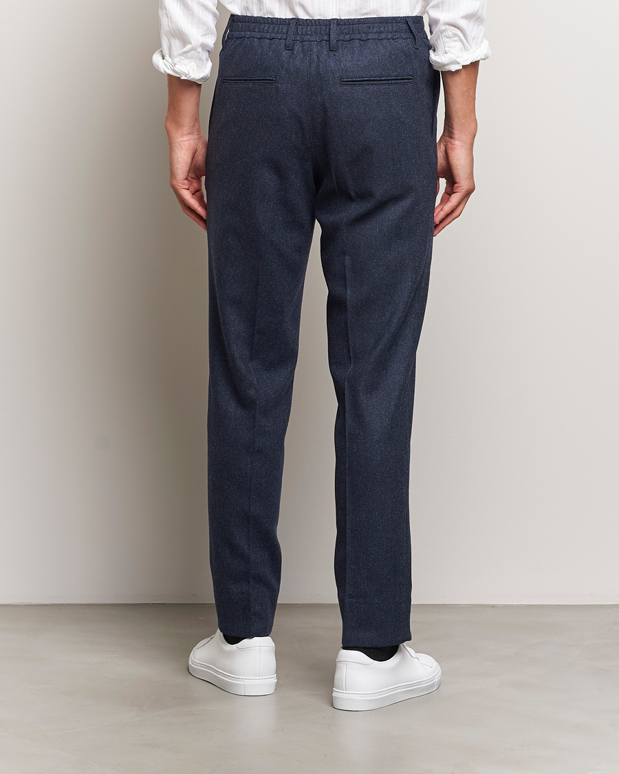 Homme | Pantalons | J.Lindeberg | Soren Twill Cash Flannel Pants Navy