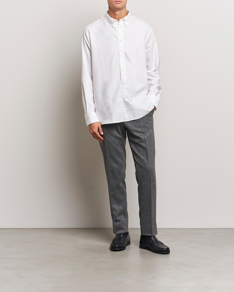 Homme | Pantalons | J.Lindeberg | Soren Twill Cash Flannel Pants Night Owl