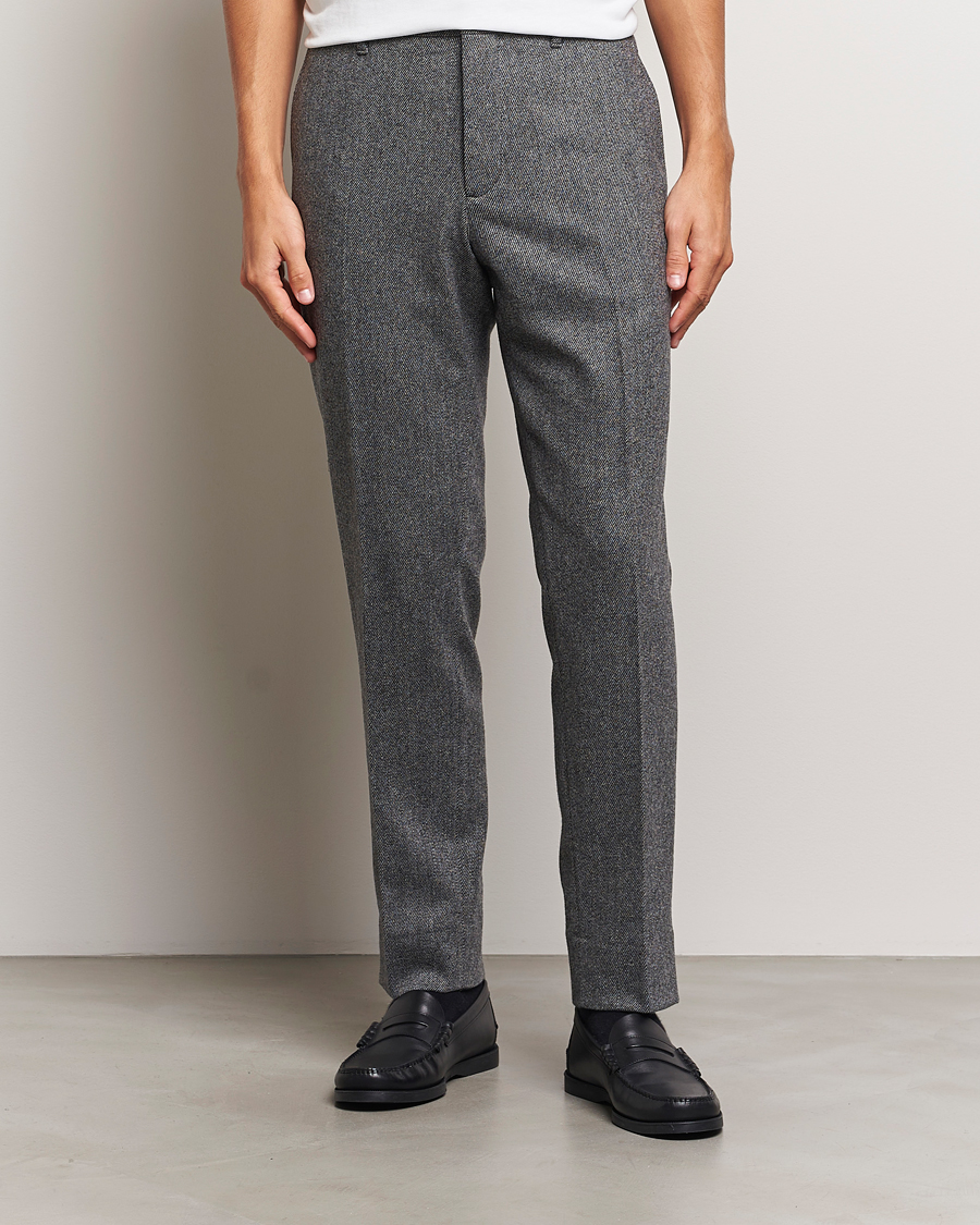Homme | Pantalons | J.Lindeberg | Soren Twill Cash Flannel Pants Night Owl