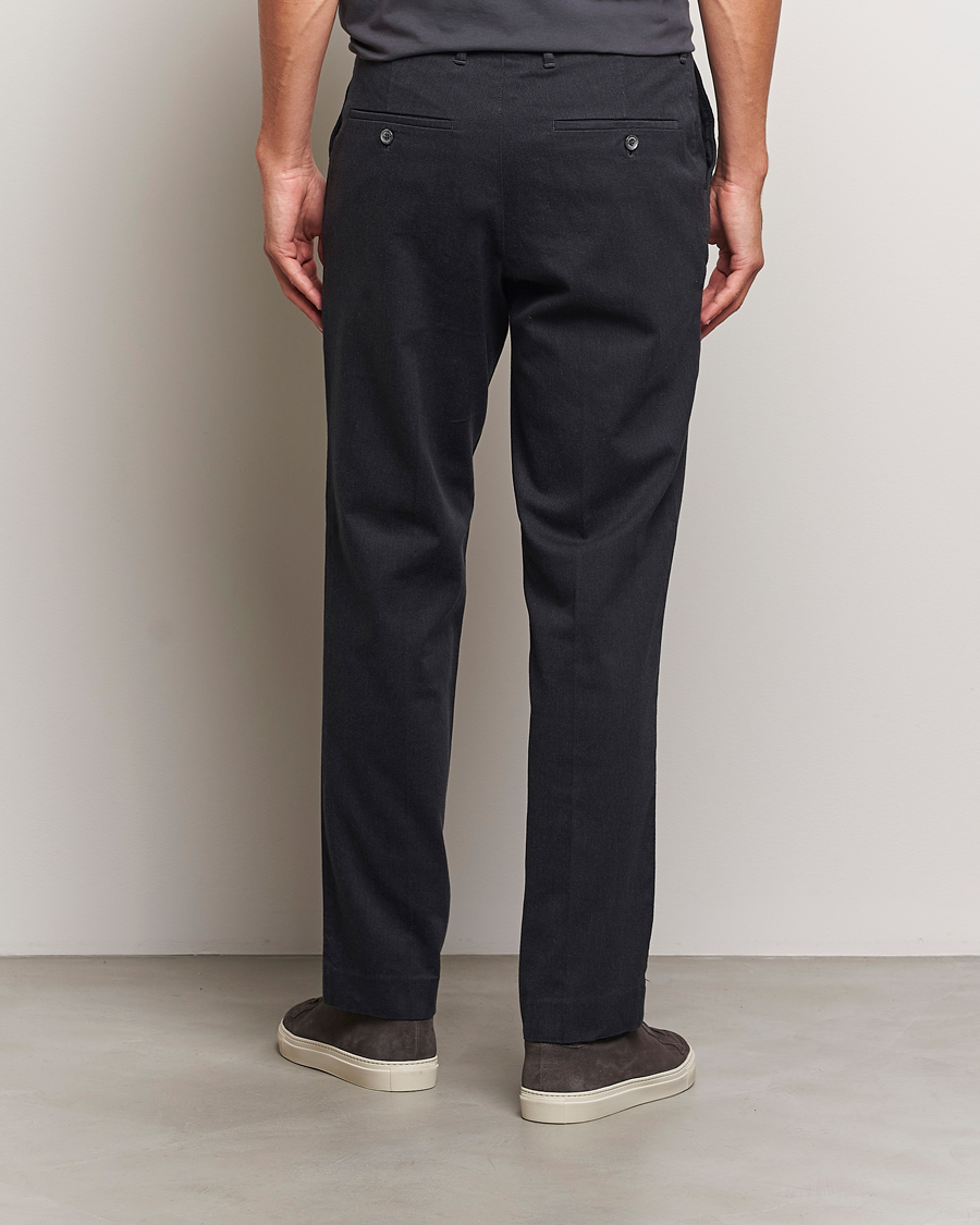 Homme | Pantalons | J.Lindeberg | Lois Flannel Twill Pants Dark Grey