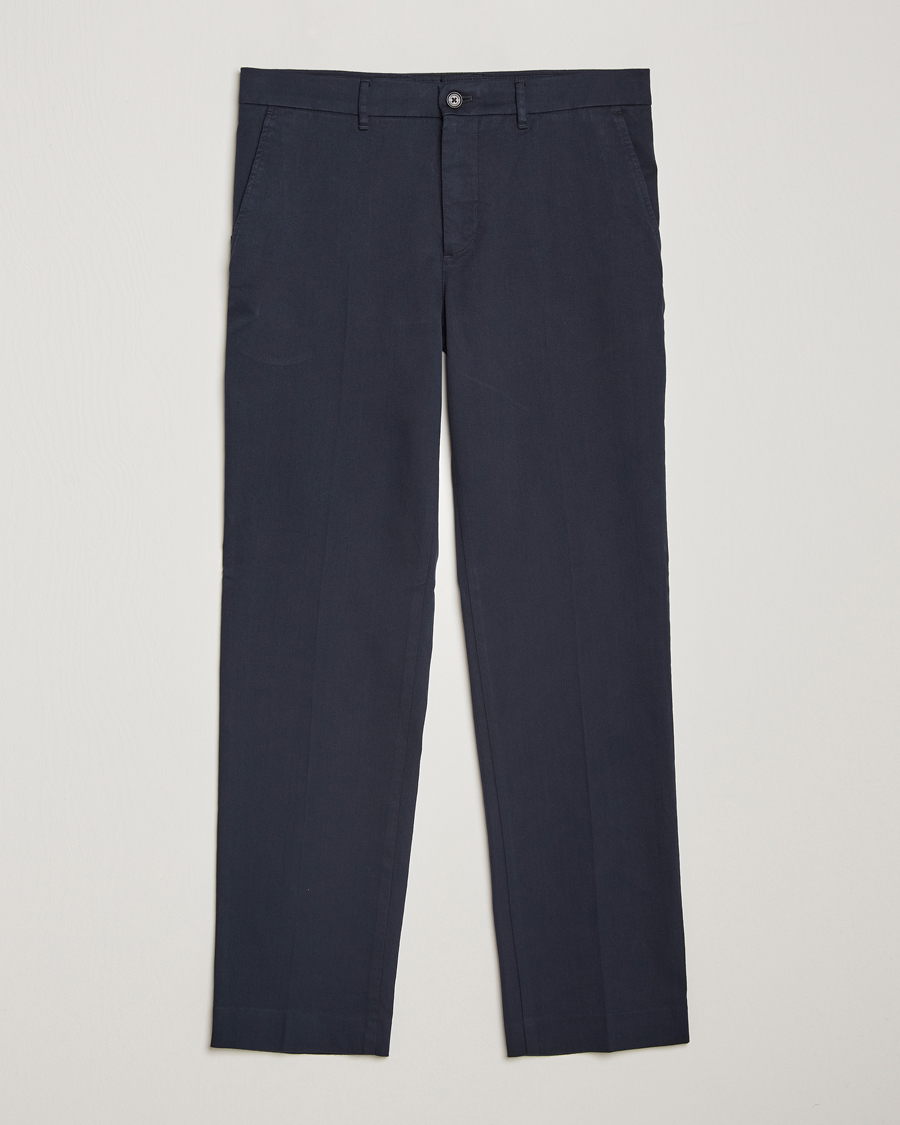 Homme | Pantalons | J.Lindeberg | Lois Flannel Twill Pants Navy