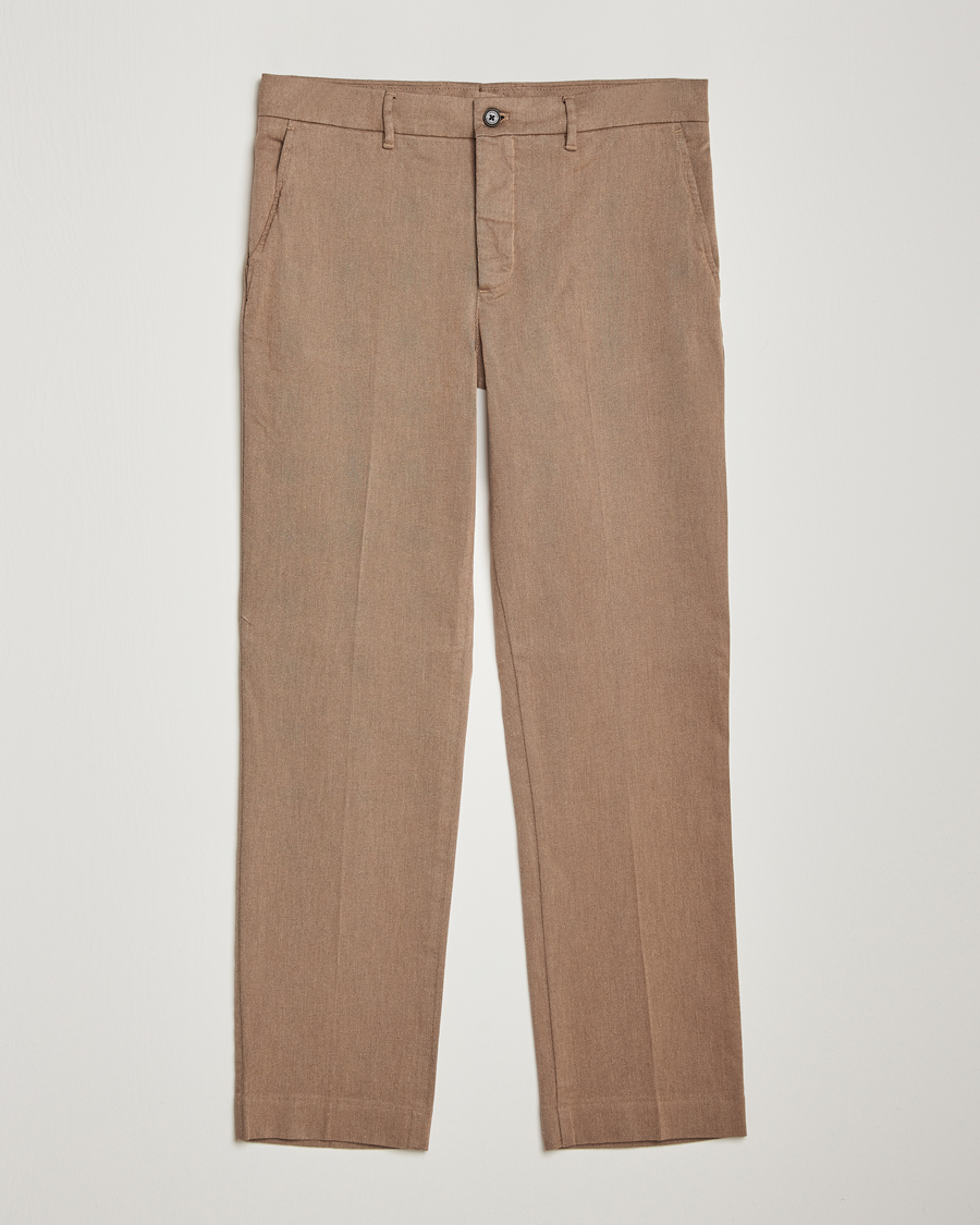 Homme | Pantalons | J.Lindeberg | Lois Flannel Twill Pants Tiger Brown
