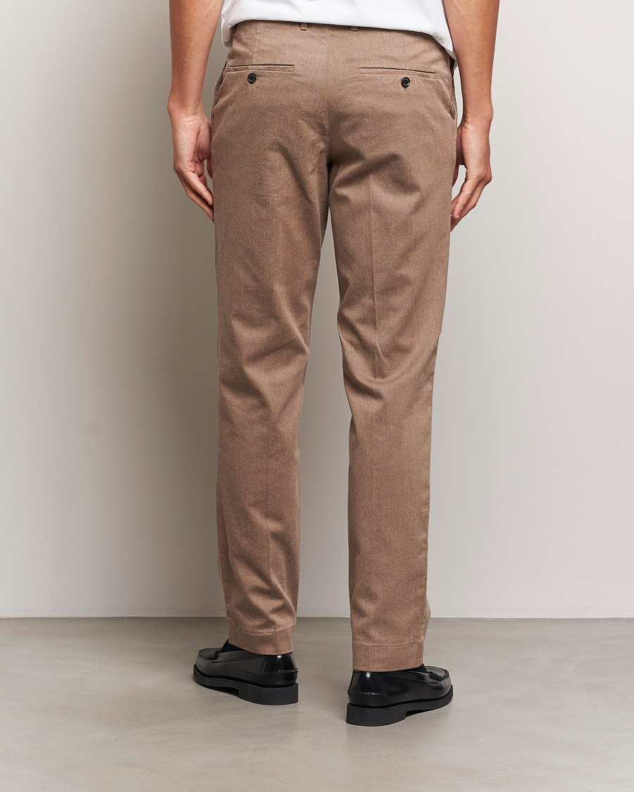 Homme | Pantalons | J.Lindeberg | Lois Flannel Twill Pants Tiger Brown
