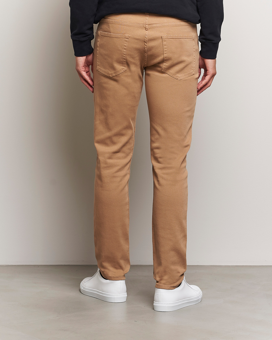 Homme | Pantalons | J.Lindeberg | Jay Solid Twill Stretch Jeans Tiger Brown