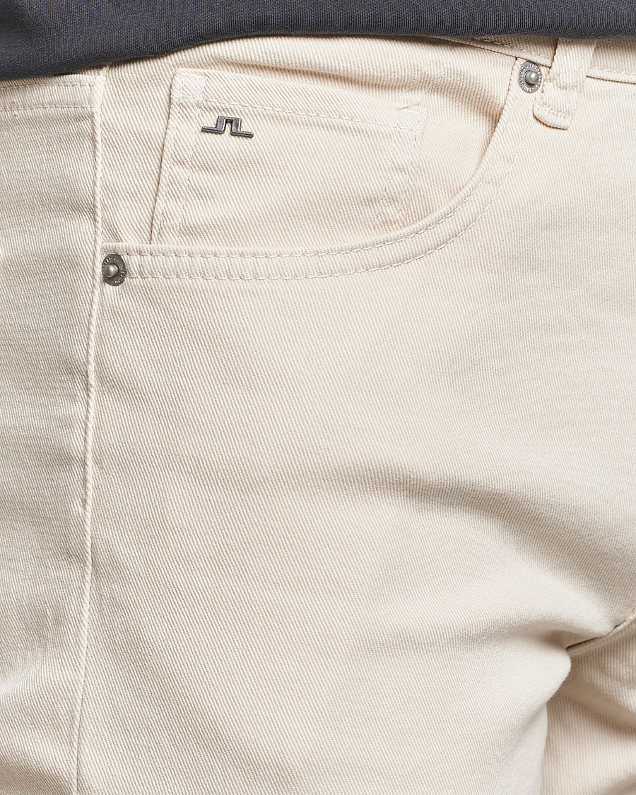 Homme | Pantalons | J.Lindeberg | Jay Solid Twill Stretch Jeans Moonbeam