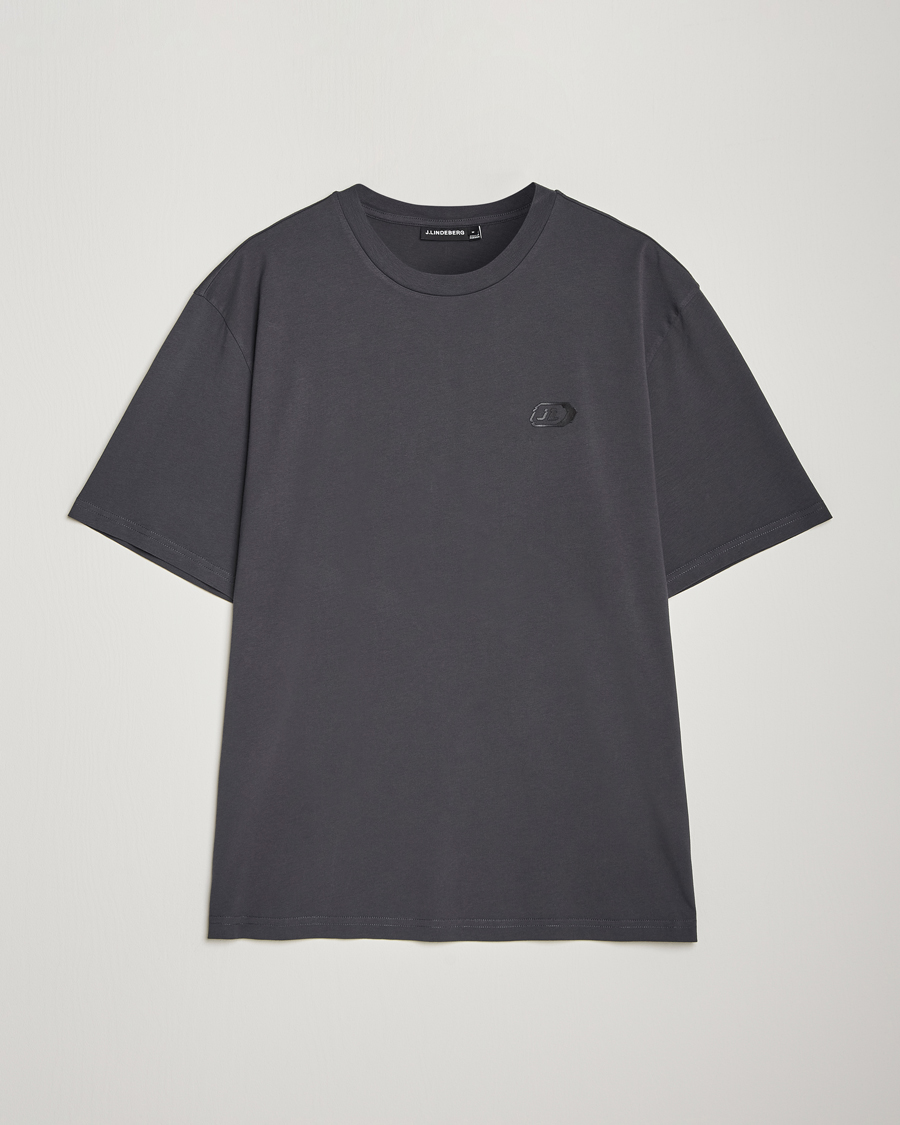 Homme | T-shirts | J.Lindeberg | Hale Logo T-Shirt Washed Black