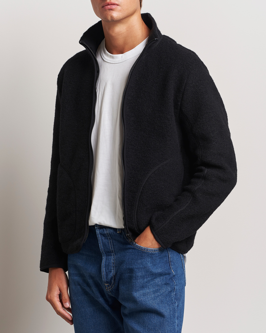 Homme | Pulls Et Tricots | J.Lindeberg | Dustin Wool Fleece Jacket Black