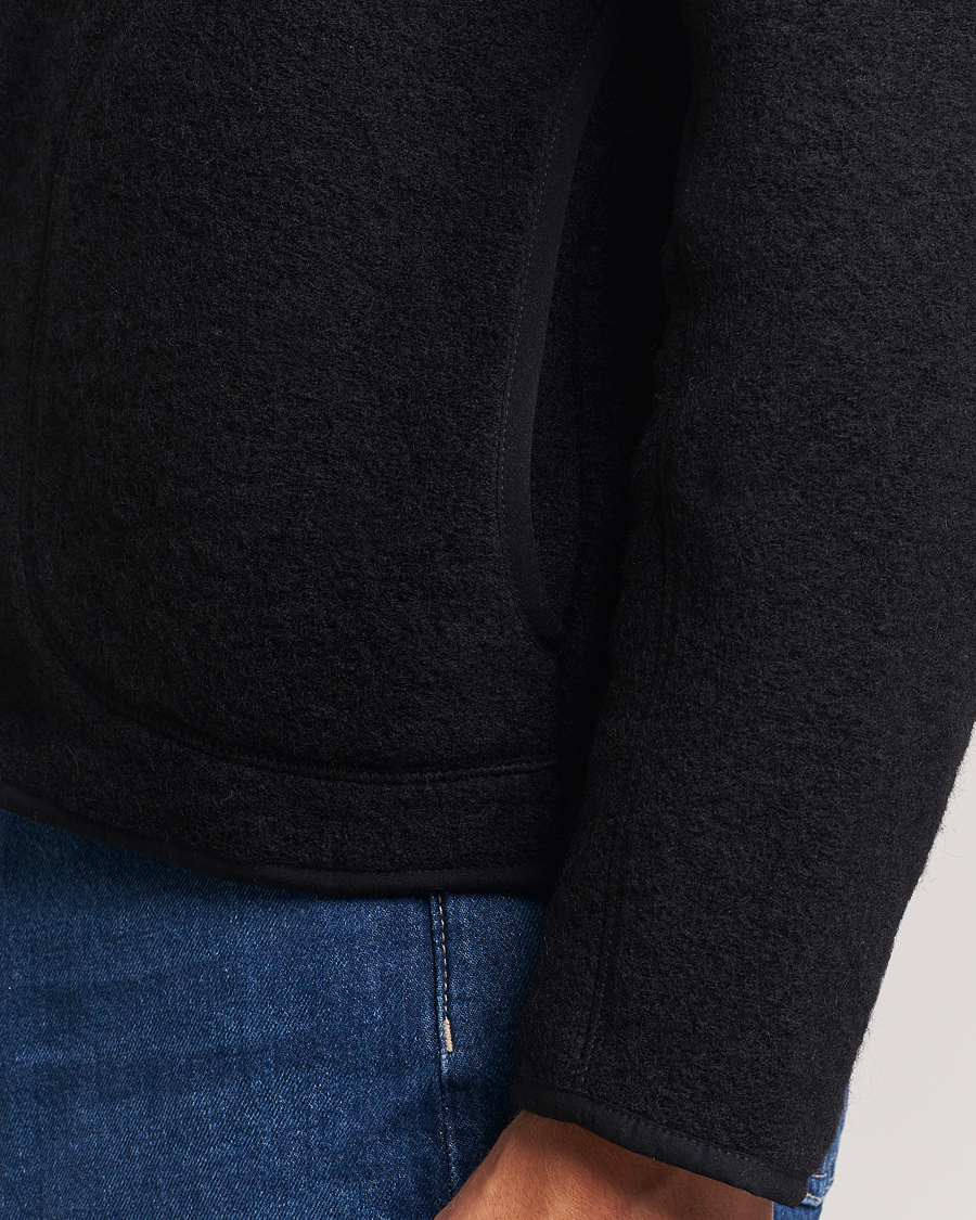 Homme | Pulls Et Tricots | J.Lindeberg | Dustin Wool Fleece Jacket Black