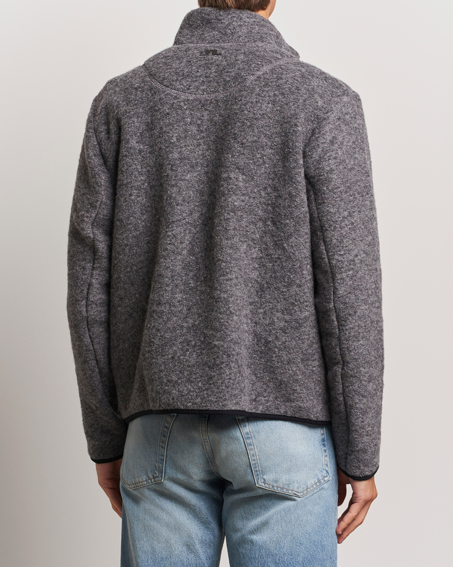 Homme | Pulls Et Tricots | J.Lindeberg | Dustin Wool Fleece Jacket Light Grey Melange