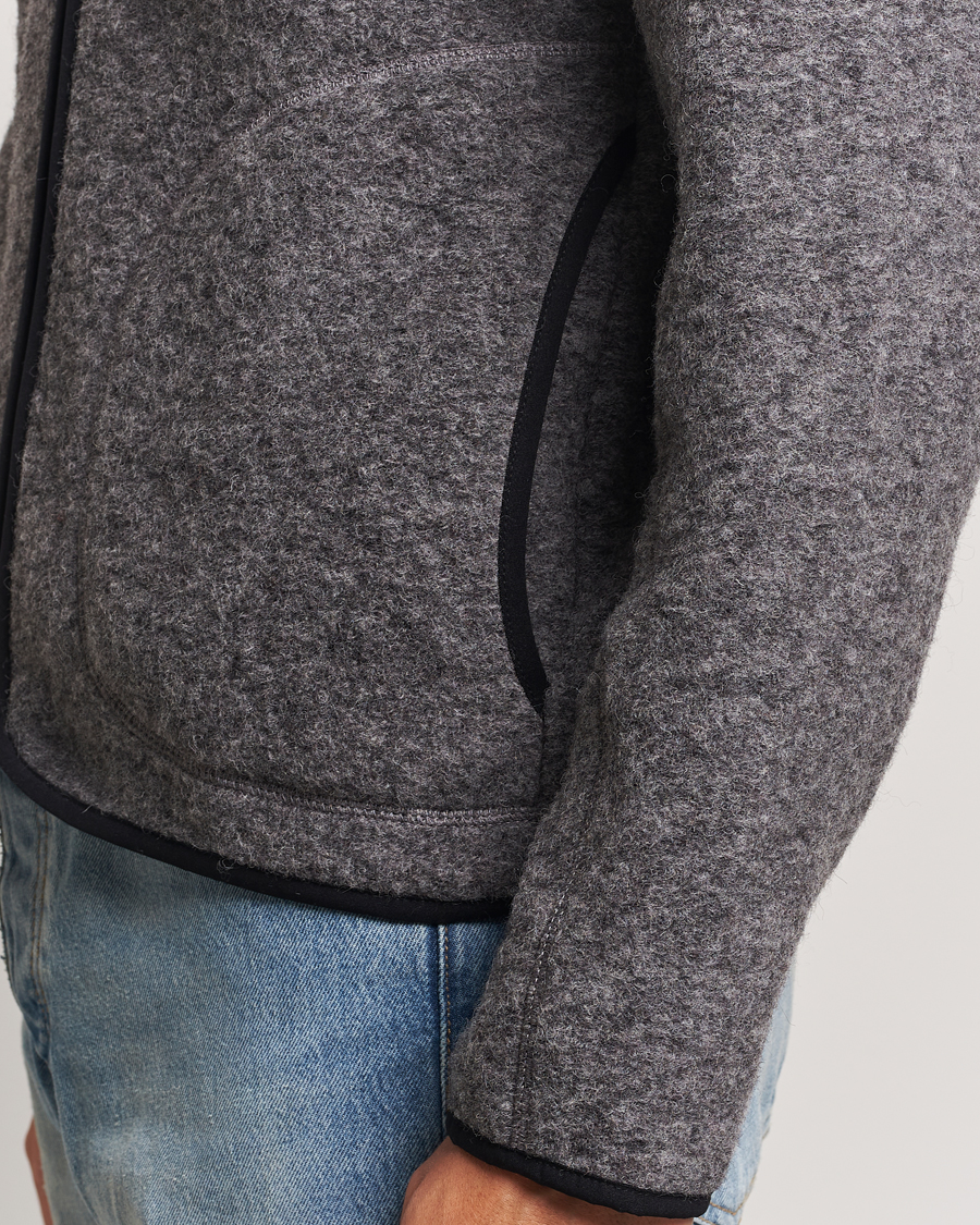 Homme | Pulls Et Tricots | J.Lindeberg | Dustin Wool Fleece Jacket Light Grey Melange