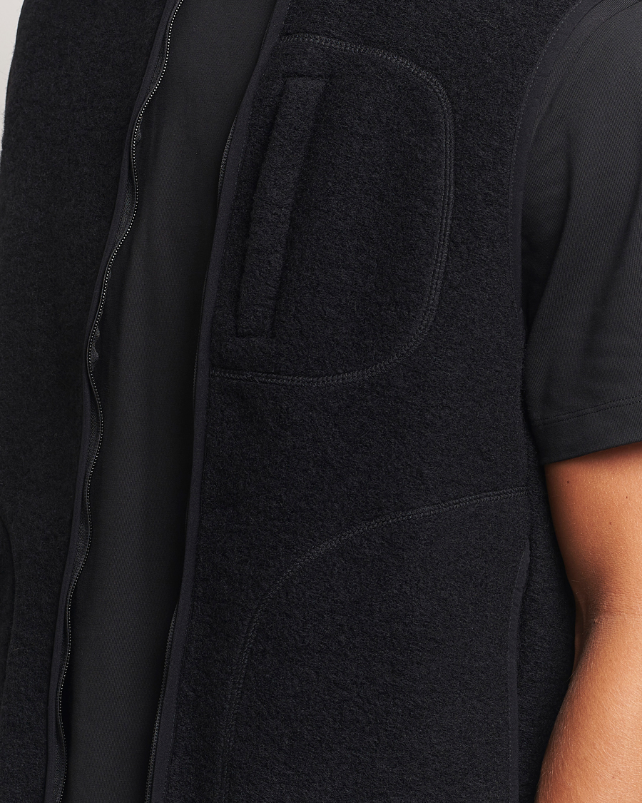 Homme | Gilets | J.Lindeberg | Duncan Wool Fleece Vest Black