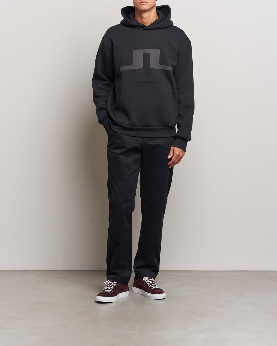 Homme | Pulls Et Tricots | J.Lindeberg | Karson Graphic Hoodie Black