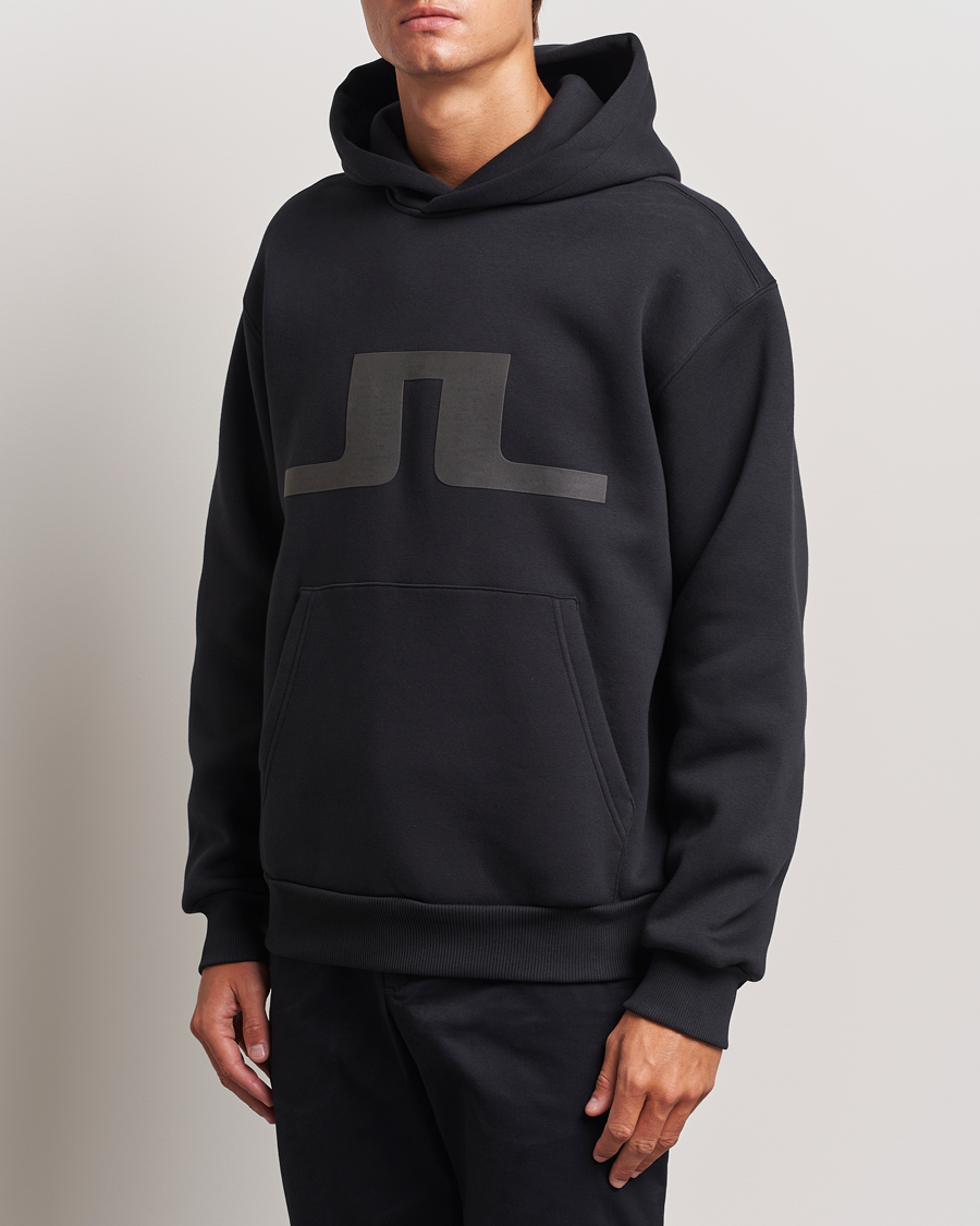 Homme | Pulls Et Tricots | J.Lindeberg | Karson Graphic Hoodie Black