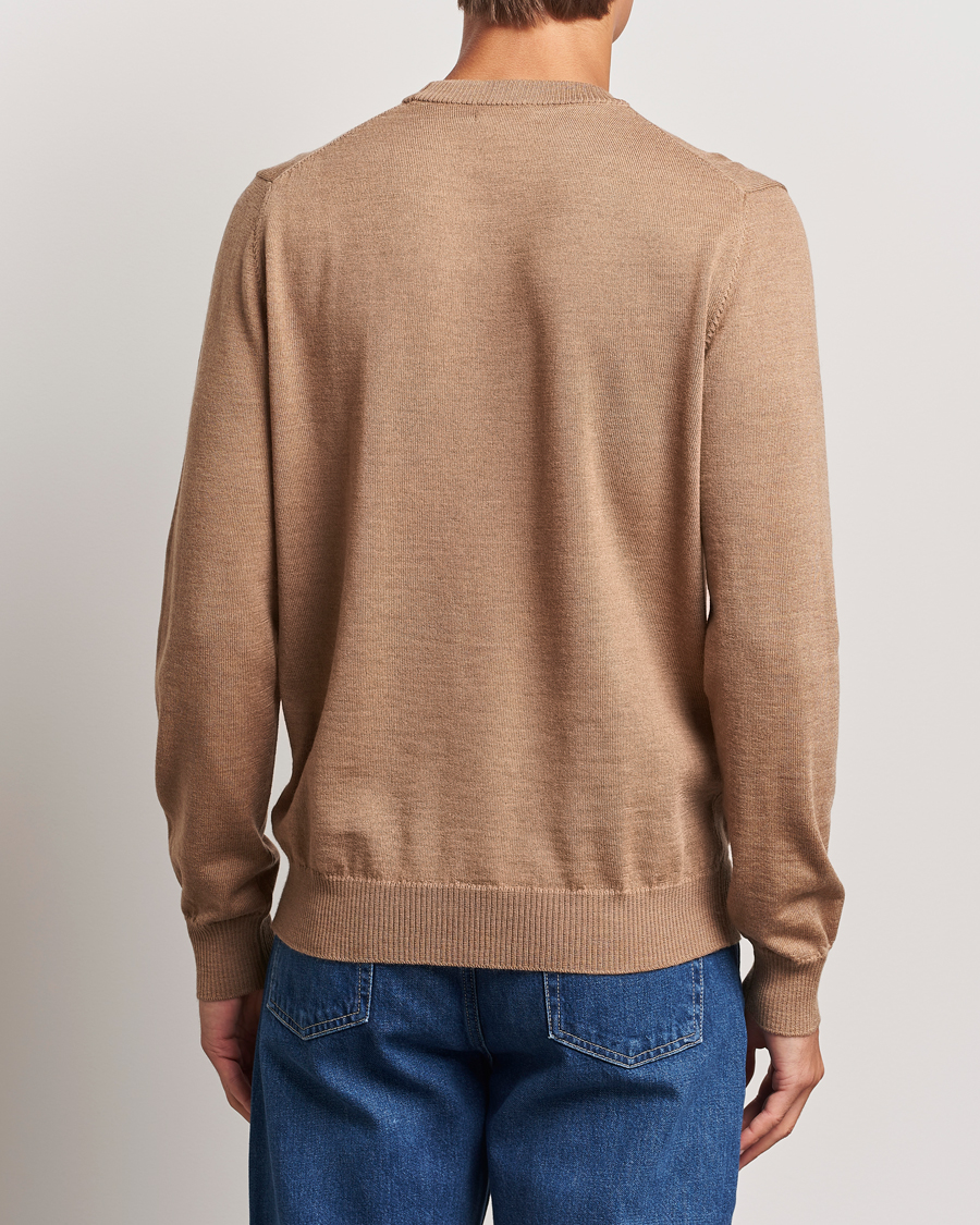 Homme | Pulls Et Tricots | J.Lindeberg | Keane Merino Crew Neck Sweater Tiger Brown