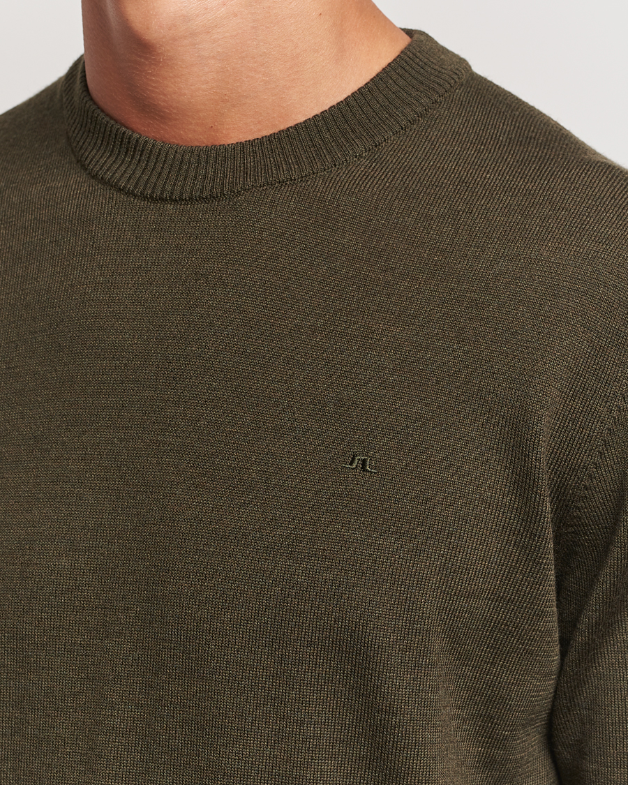 Homme | Pulls Et Tricots | J.Lindeberg | Keane Merino Crew Neck Sweater Forest Green