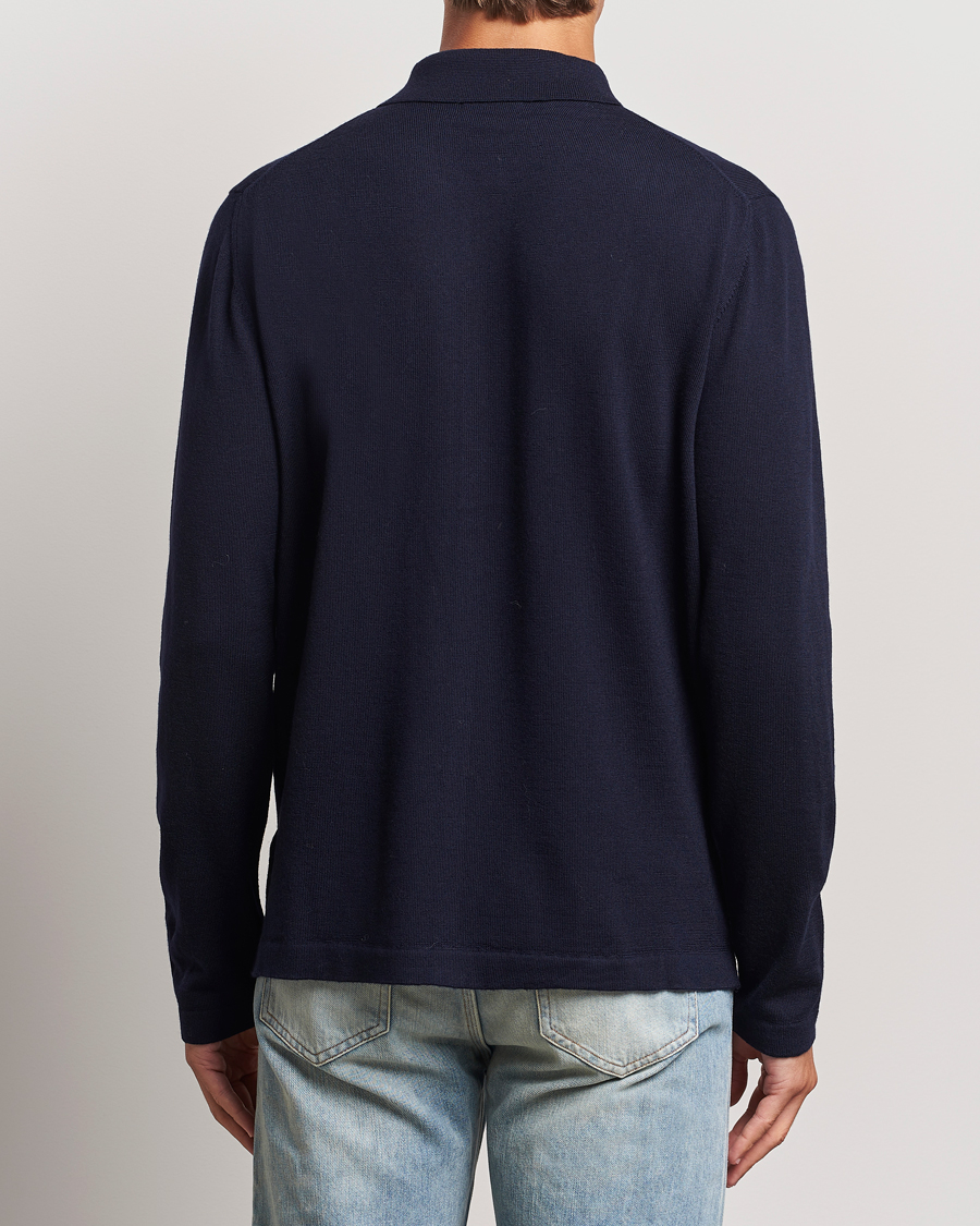 Homme | Pulls Et Tricots | J.Lindeberg | Kaleb Merino Zip Cardigan Navy