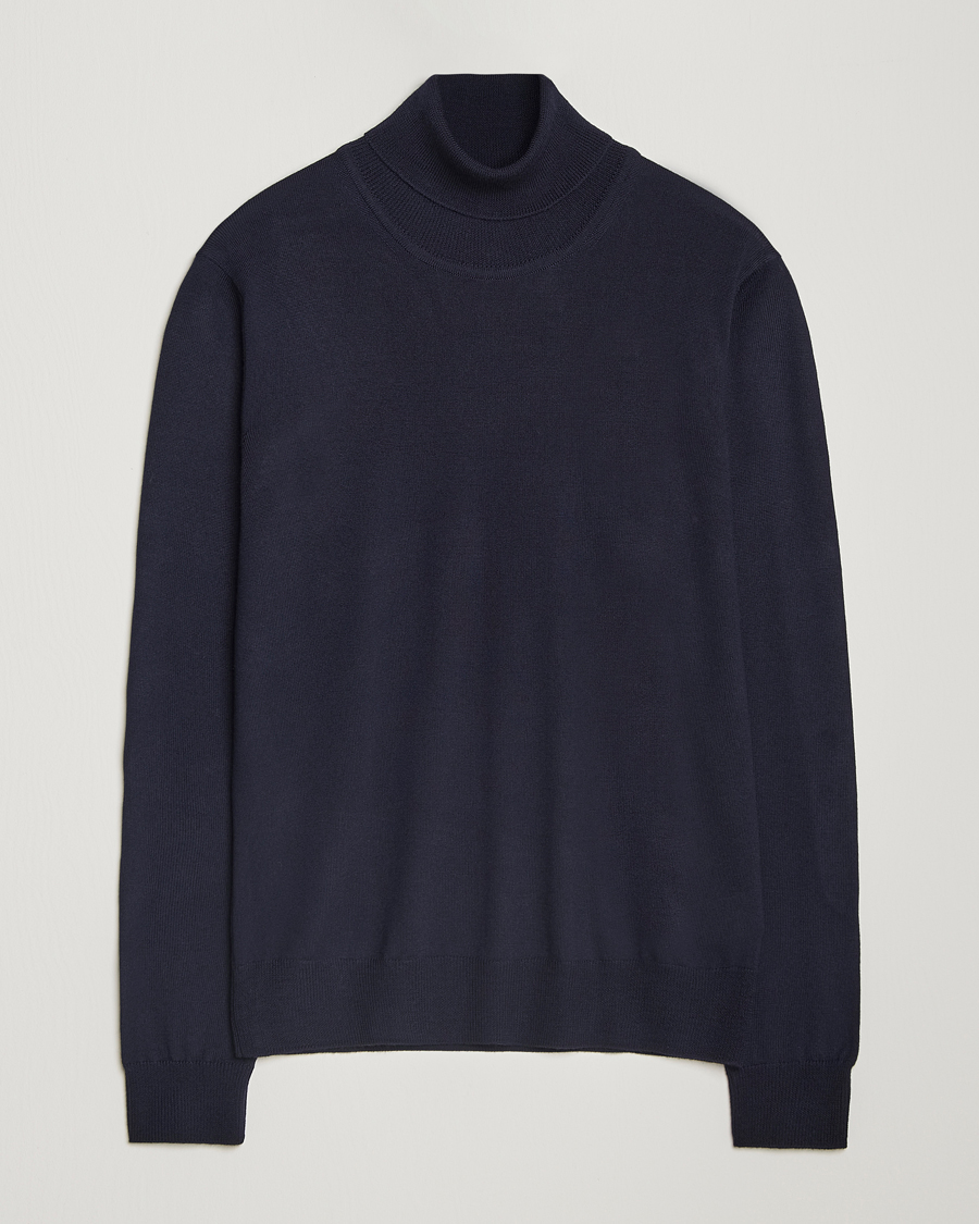 Homme | Pulls Et Tricots | J.Lindeberg | Kaden Merino Turtleneck Navy