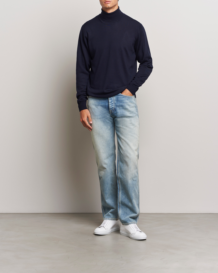 Homme | Pulls Et Tricots | J.Lindeberg | Kaden Merino Turtleneck Navy