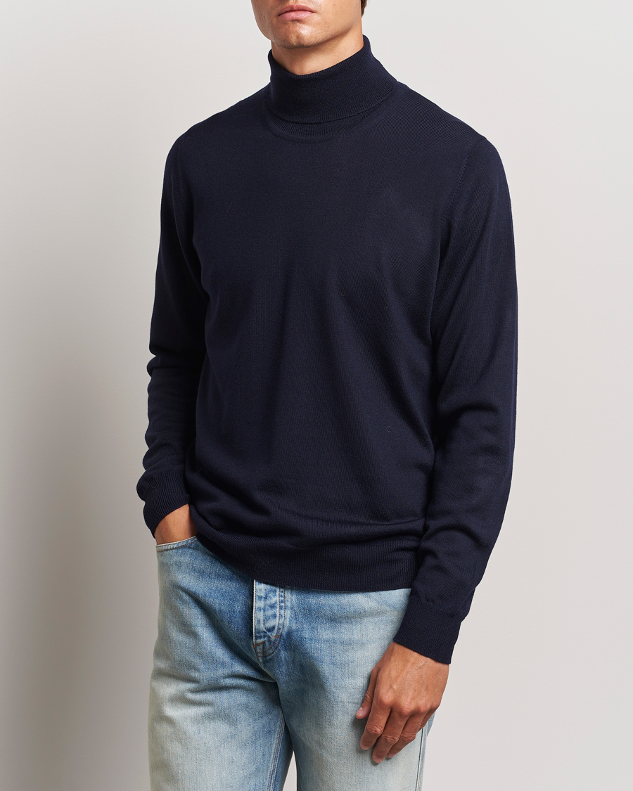 Homme | Pulls Et Tricots | J.Lindeberg | Kaden Merino Turtleneck Navy
