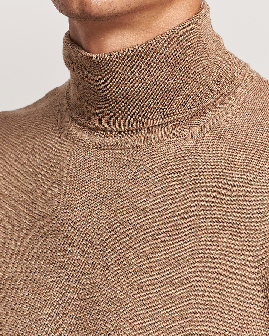 Homme | Pulls Et Tricots | J.Lindeberg | Kaden Merino Turtleneck Tiger Brown